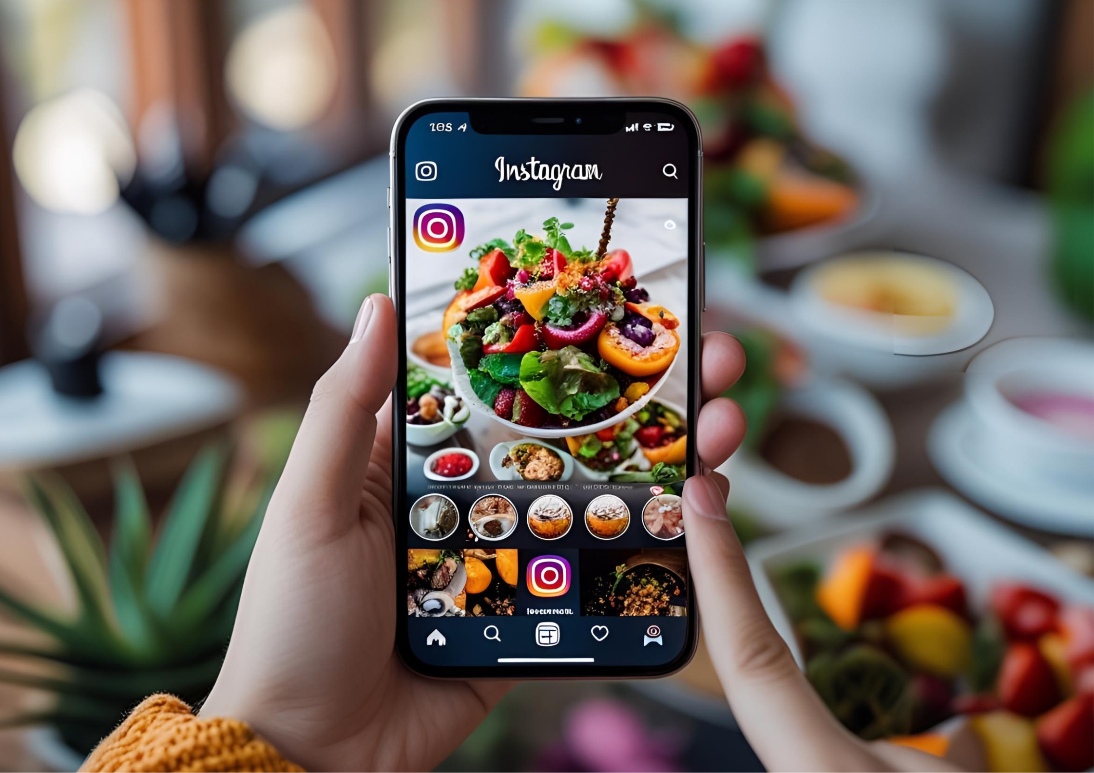A smartphone showing an engaging Instagram Reel